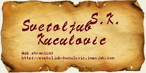 Svetoljub Kuculović vizit kartica